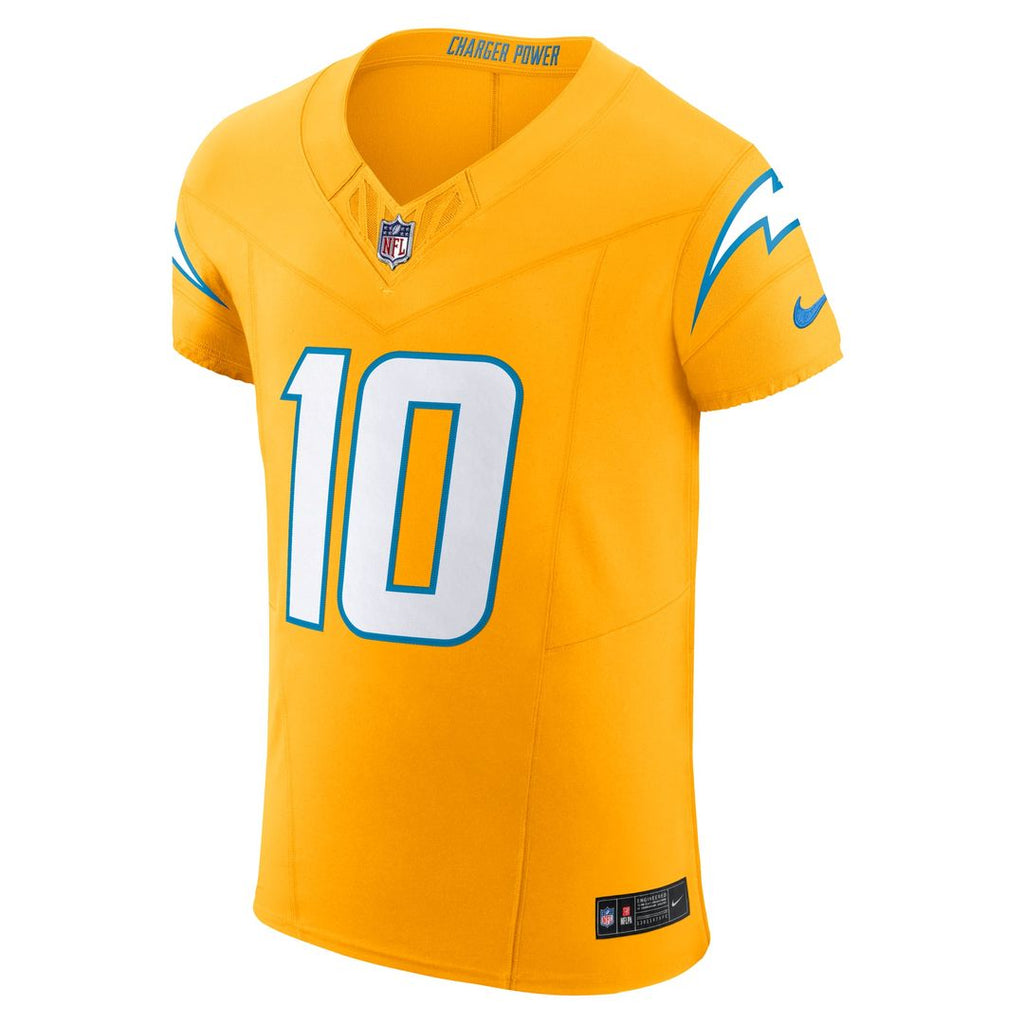Men's Los Angeles Chargers Justin Herbert Nike Gold Alternate Vapor F.U.S.E. Elite Jersey