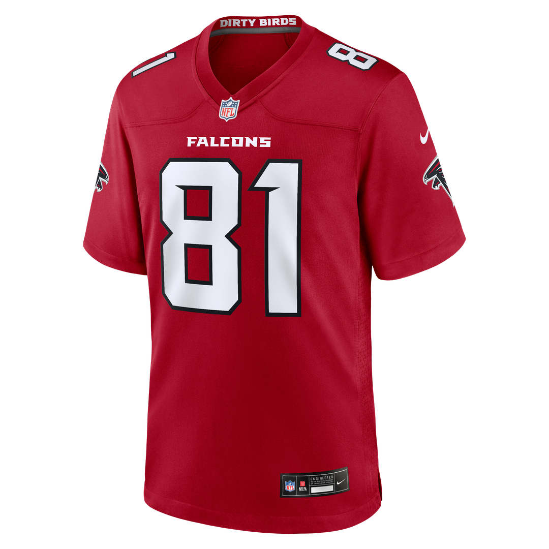 Men's Atlanta Falcons Austin Hooper Nike  Red Team Game Jersey