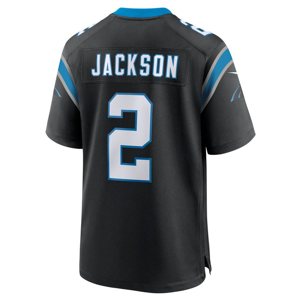 Men's Carolina Panthers Mike Jackson Nike  Black  Game Jersey