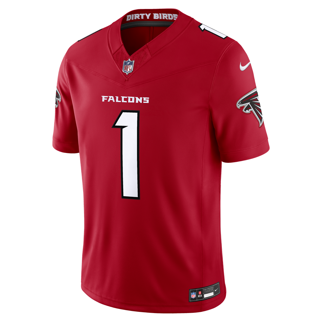 Men's Atlanta Falcons Dirty Birds Nike Red Team Vapor F.U.S.E. Stitched Limited Jersey