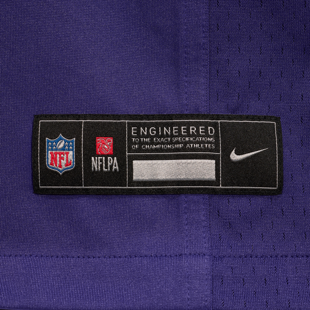 Men's Baltimore Ravens Carson Vinson Nike  Purple Team Game Jersey