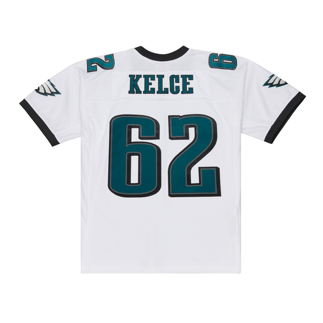 Men's Philadelphia Eagles Jason Kelce Mitchell & Ness White 2011 Legacy Replica Player Jersey