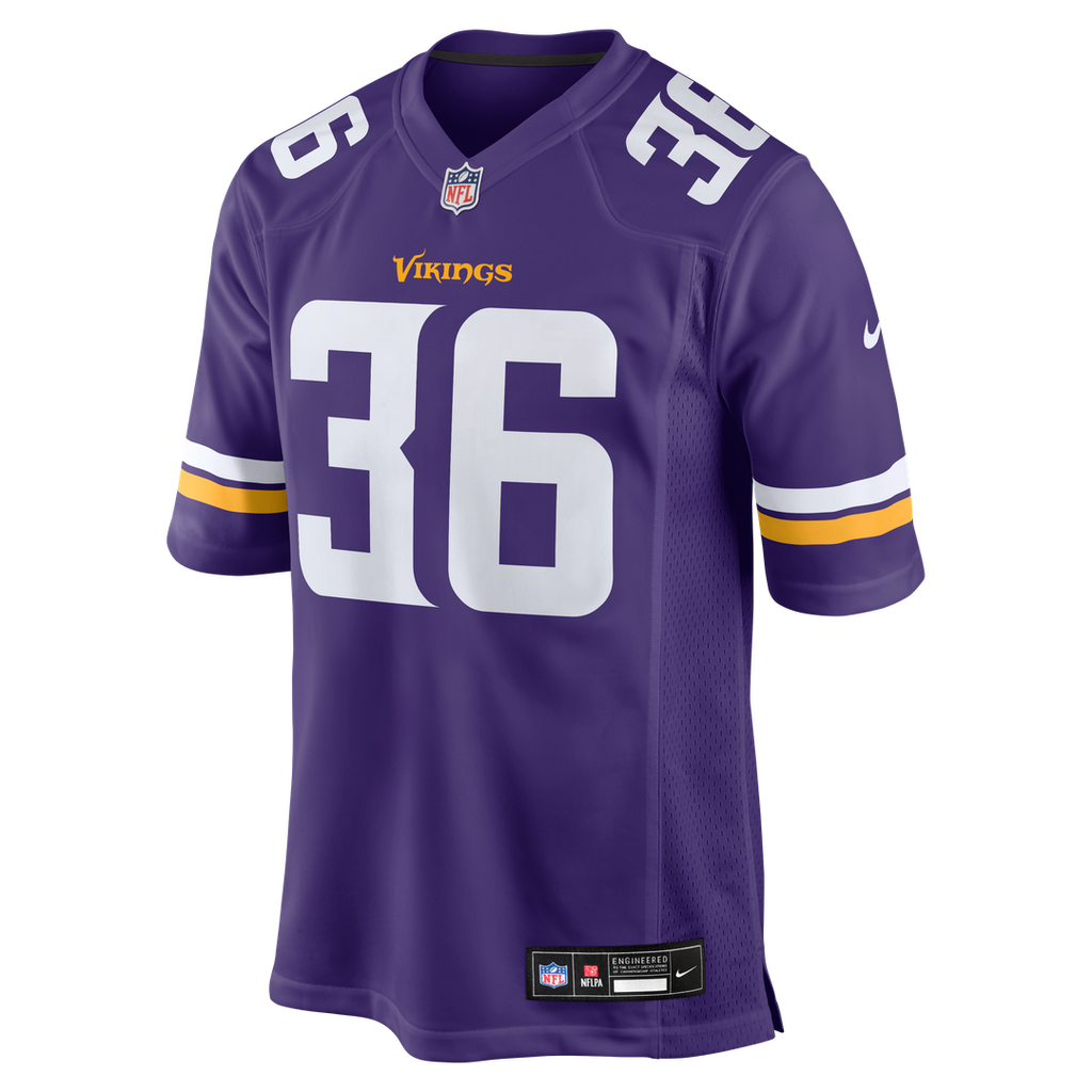 Men's Minnesota Vikings Zavier Scott Nike  Purple Team Game Jersey