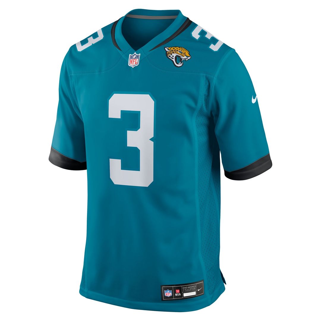 Men's Jacksonville Jaguars Jakobi Meyers Nike  Teal Team  Game Jersey