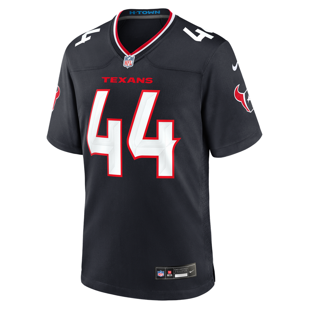Men's Houston Texans British Brooks Nike  Navy Team Game Jersey