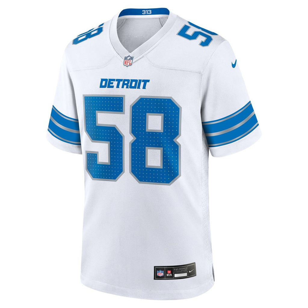 Men's Detroit Lions Penei Sewell Nike Blue Game Jersey
