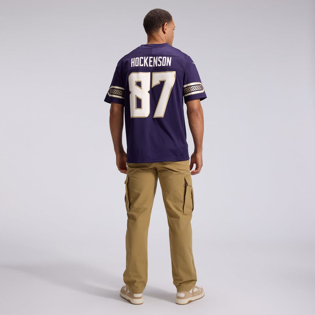 Men's Minnesota Vikings T.J. Hockenson Nike Purple 2026 Rivalries Collection Stitched Limited Jersey