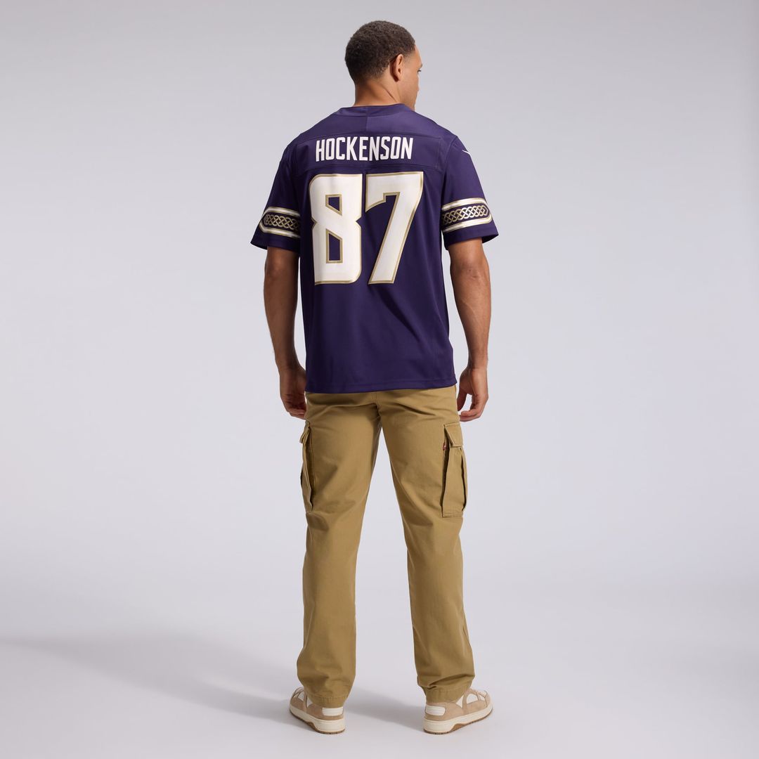 Men's Minnesota Vikings T.J. Hockenson Nike Purple 2026 Rivalries Collection Stitched Limited Jersey