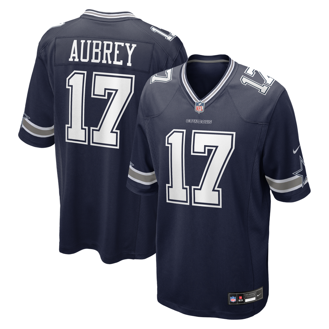 Men's Dallas Cowboys Brandon Aubrey Nike White Game Jersey