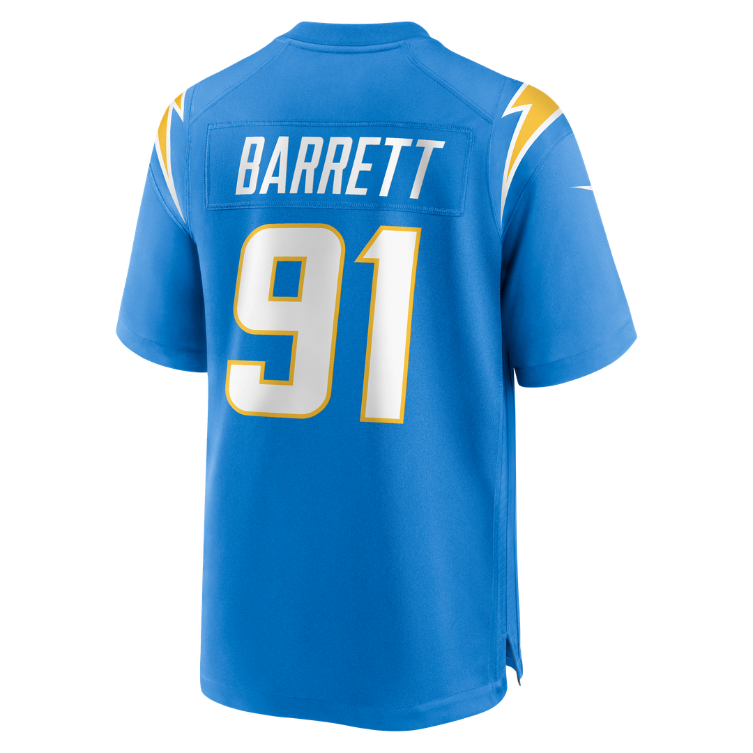 Men's Los Angeles Chargers Nick Barrett Nike Powder Blue Team Game Jersey