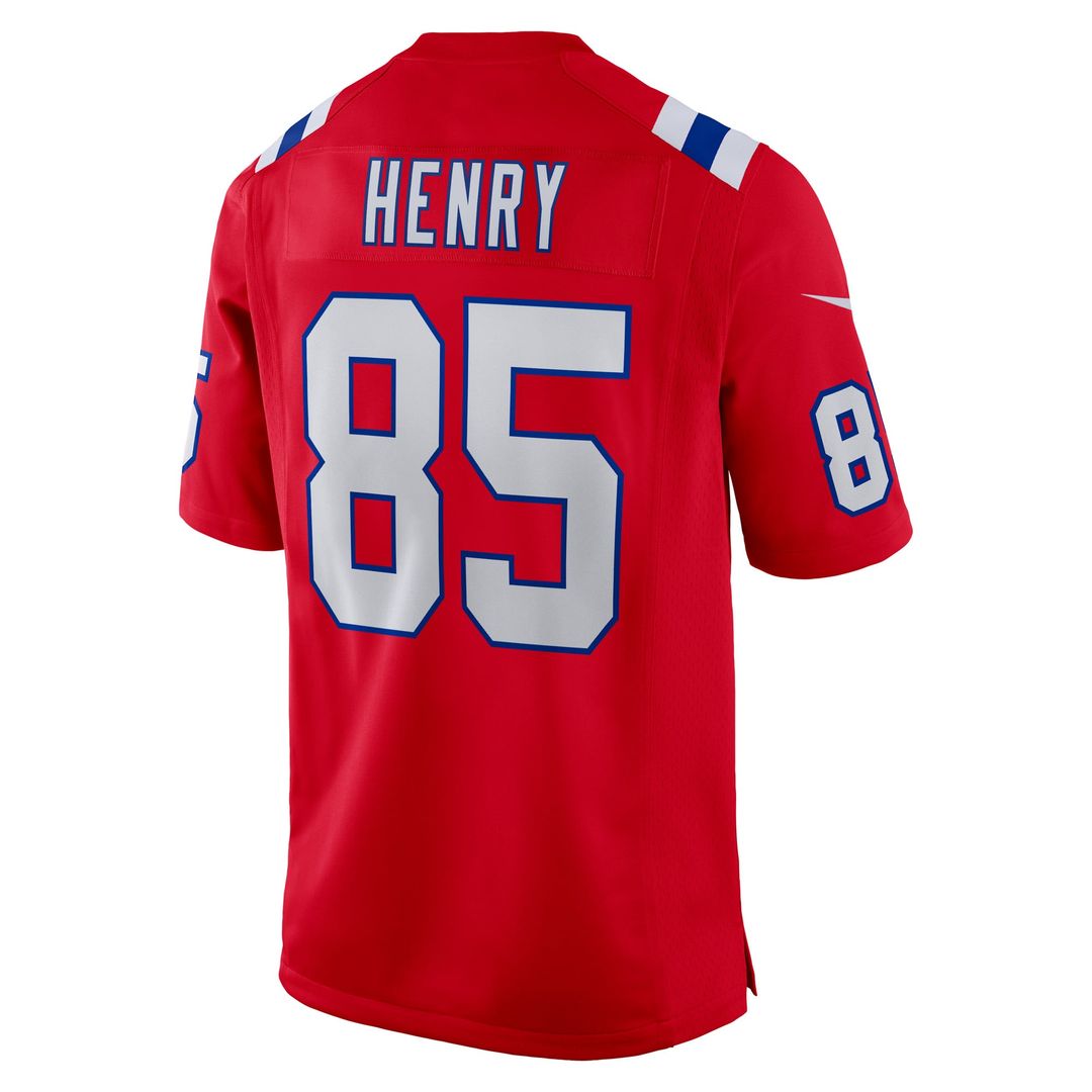 Men's New England Patriots Hunter Henry Nike Red Game Alternate Jersey