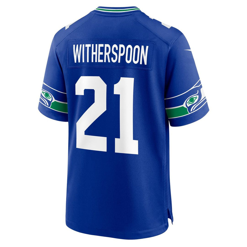 Men's Seattle Seahawks Devon Witherspoon Nike  College Navy  Game Jersey