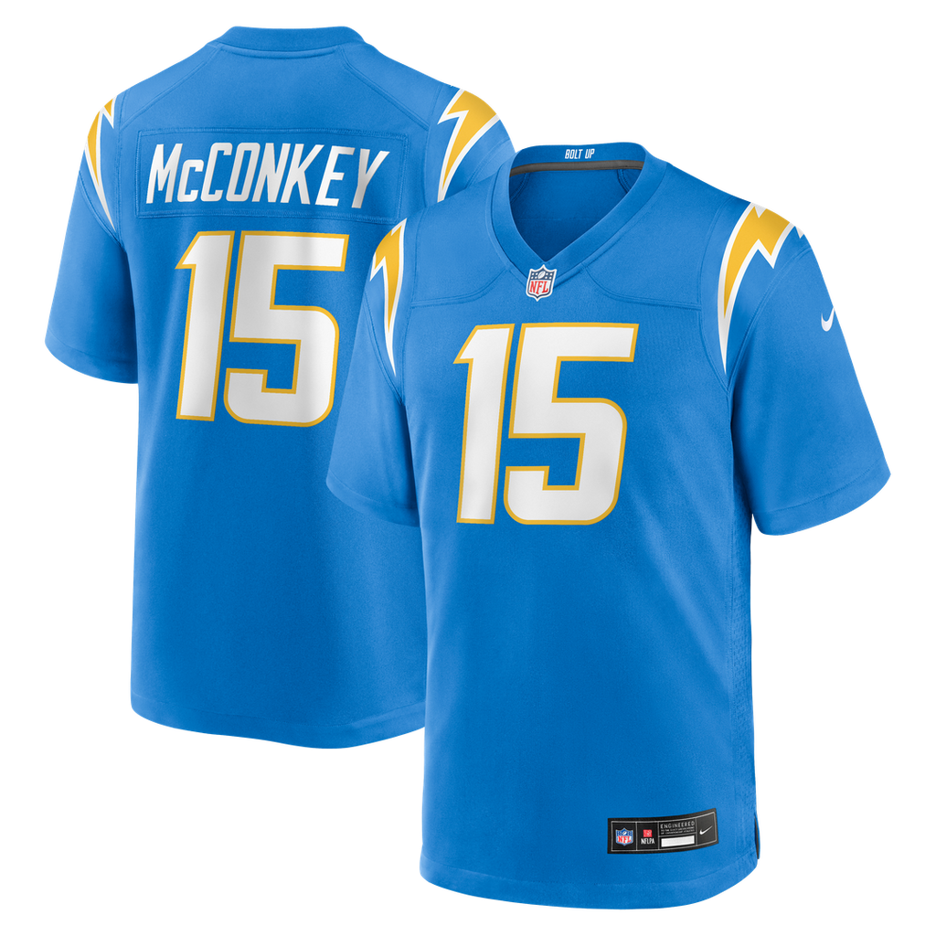 Men's Los Angeles Chargers Ladd McConkey Nike Powder Blue  Player Game Jersey