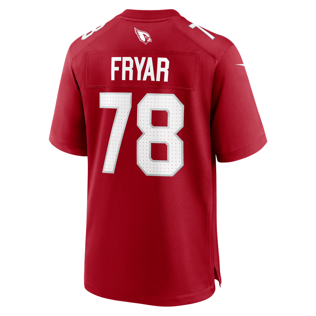 Men's Arizona Cardinals Josh Fryar Nike  Cardinal Team Game Jersey