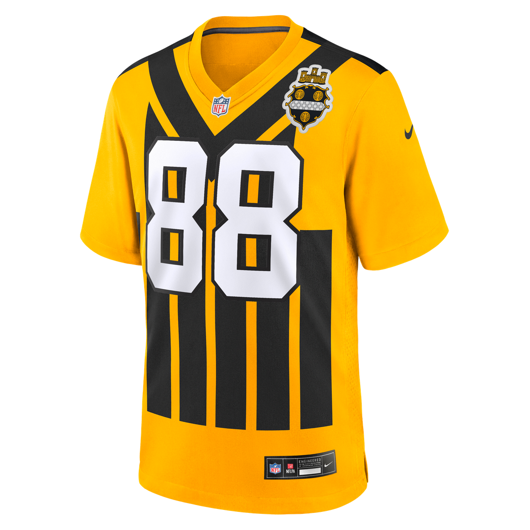 Men's Pittsburgh Steelers Pat Freiermuth Nike Black Game Jersey