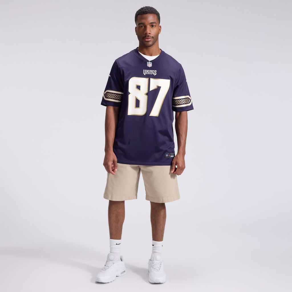 Men's Minnesota Vikings T.J. Hockenson Nike Purple 2026 Rivalries Collection Game Jersey