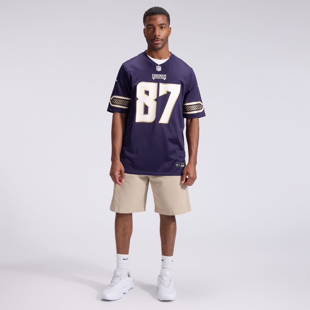 Men's Minnesota Vikings T.J. Hockenson Nike Purple 2026 Rivalries Collection Game Jersey