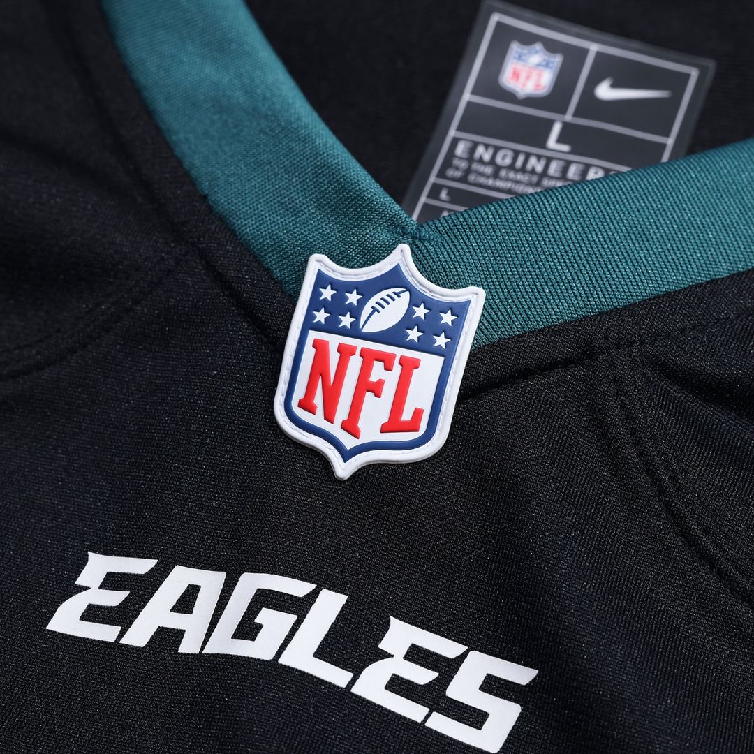 Men's Philadelphia Eagles Jalen Hurts Nike Black Alternate Game Jersey