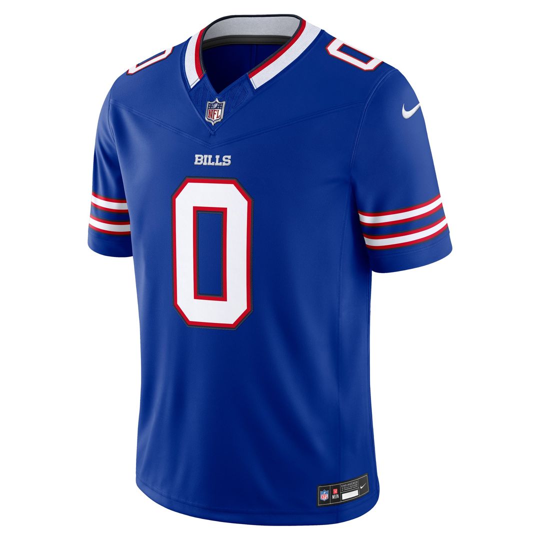 Men's Buffalo Bills Keon Coleman Nike Gray Nickel City Vapor F.U.S.E. Stitched Limited Jersey