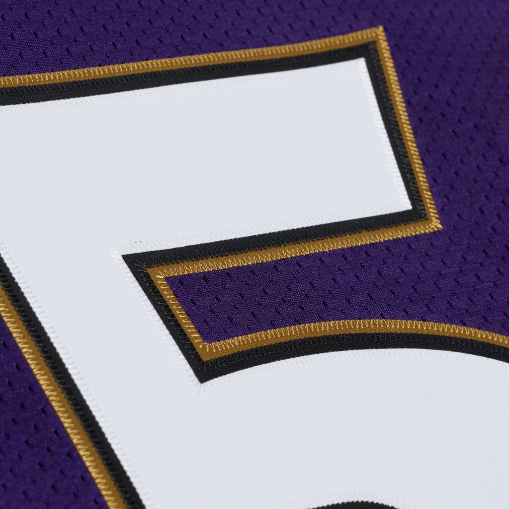 Men's Baltimore Ravens Ray Lewis Mitchell & Ness Purple 1996 Authentic Throwback Jersey