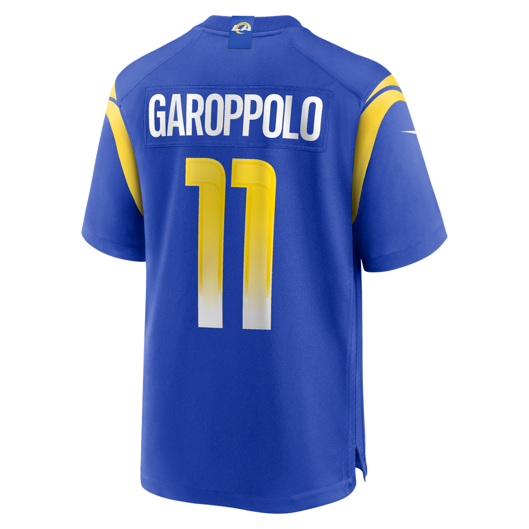 Men's Los Angeles Rams Jimmy Garoppolo Nike  Royal  Game Jersey