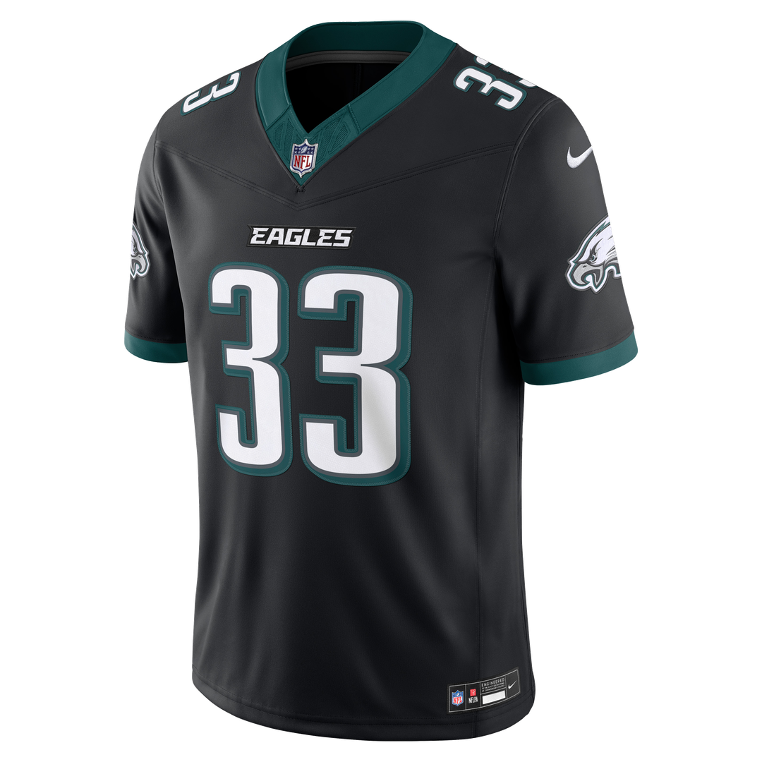 Men's Philadelphia Eagles Cooper DeJean Nike Black Alternate Vapor F.U.S.E. Stitched Limited Jersey