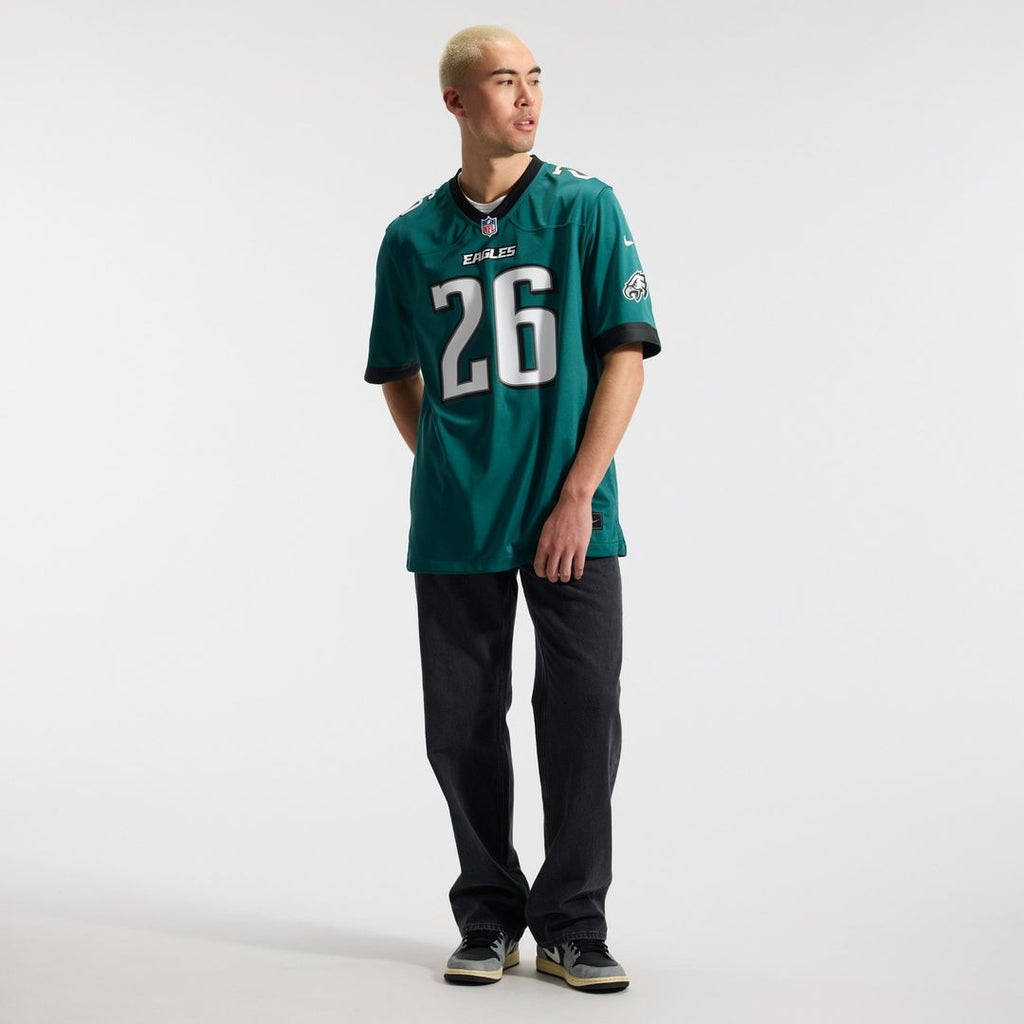 Men's Philadelphia Eagles Saquon Barkley Nike  Black Alternate Game Jersey