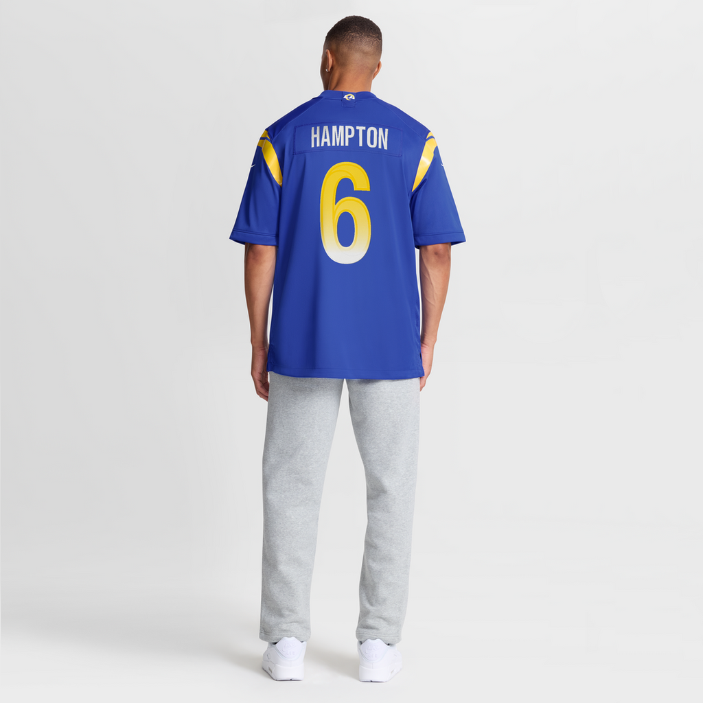 Men's Los Angeles Rams Nick Hampton Nike  Royal Team Game Jersey