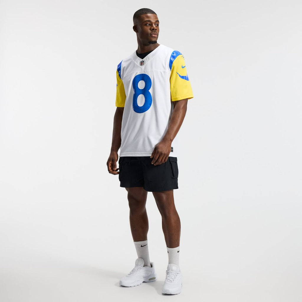 Men's Los Angeles Rams Jared Verse Nike White Vapor F.U.S.E. Stitched Limited Jersey