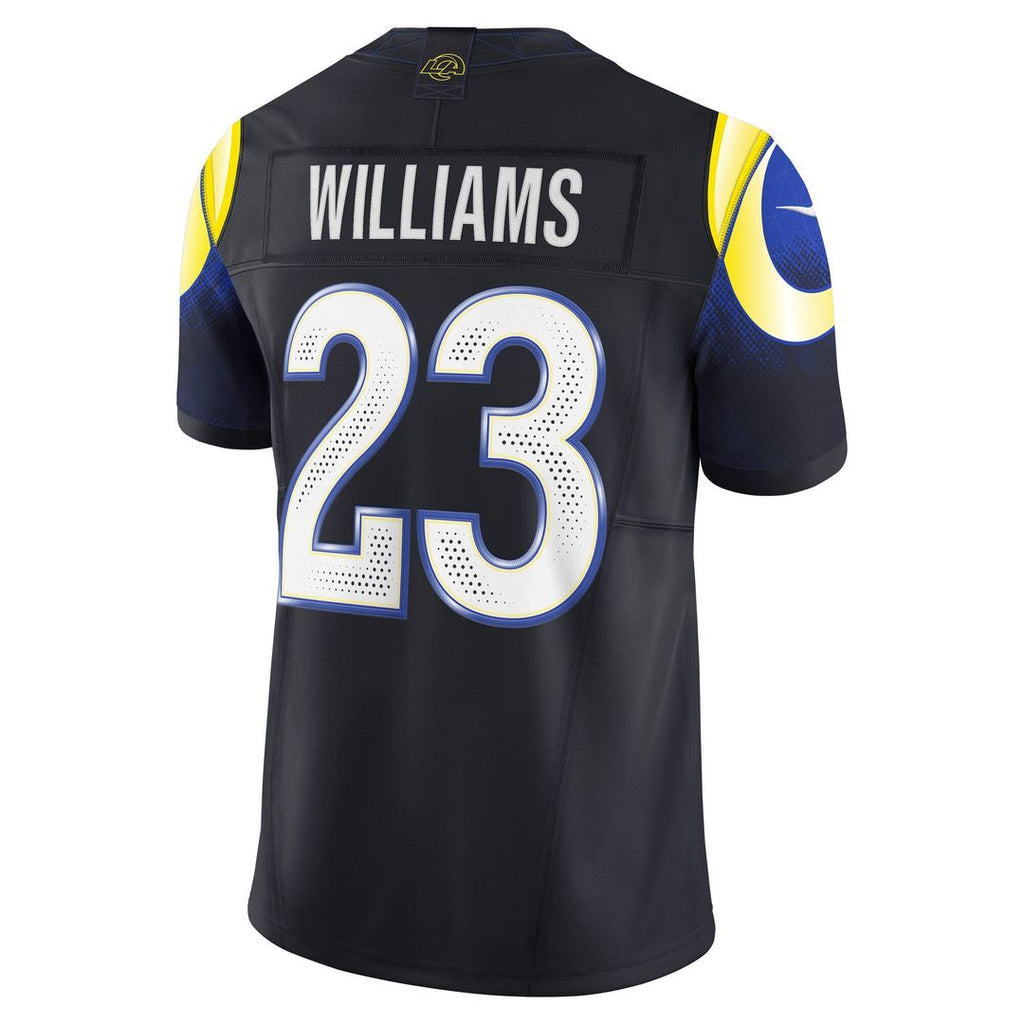 Men's Los Angeles Rams Kyren Williams Nike Dark Blue Rivalries Collection Stitched Limited Jersey