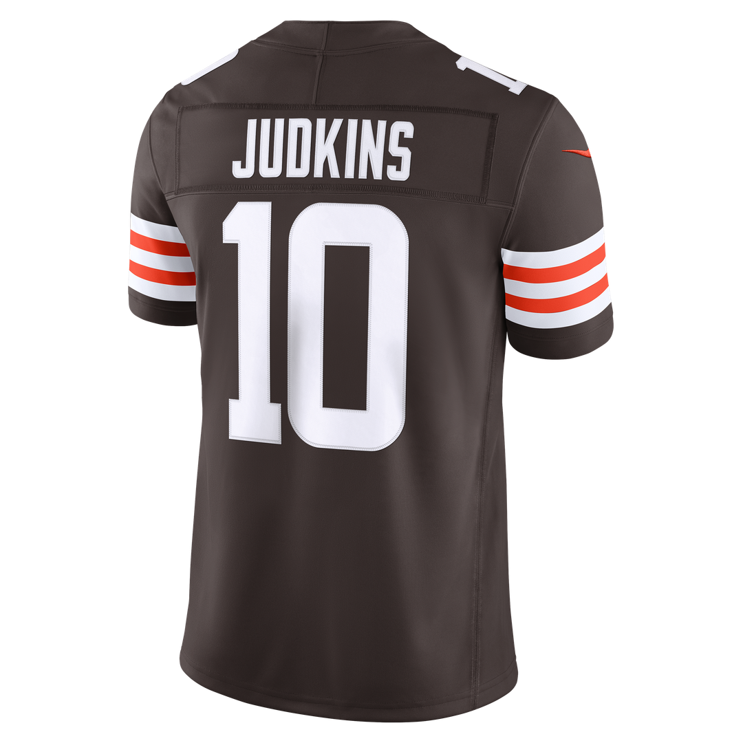 Men's Cleveland Browns Quinshon Judkins Nike Brown Team Vapor F.U.S.E. Stitched Limited Jersey