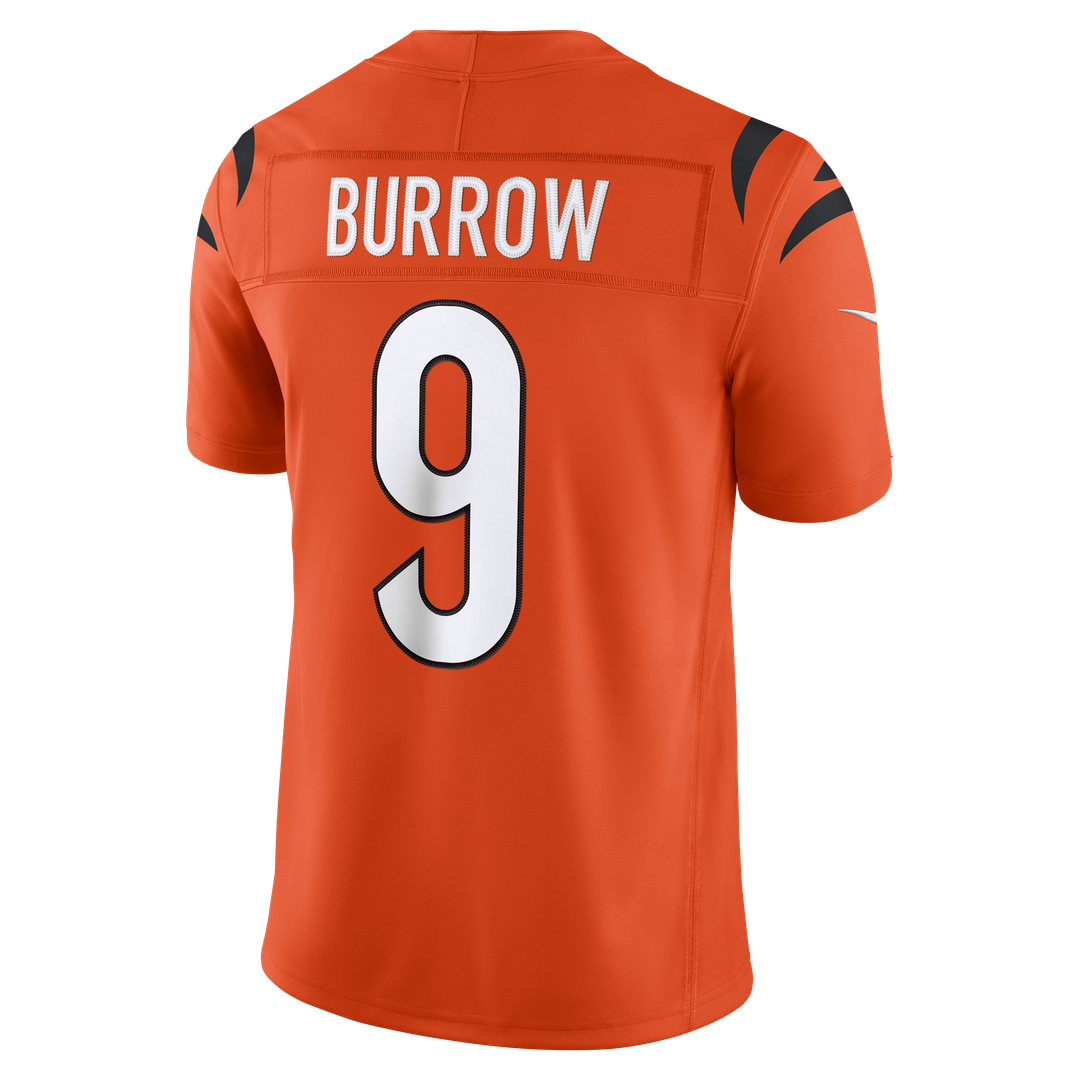 Men's Cincinnati Bengals Joe Burrow Nike Orange Alternate Vapor F.U.S.E. Stitched Limited Jersey