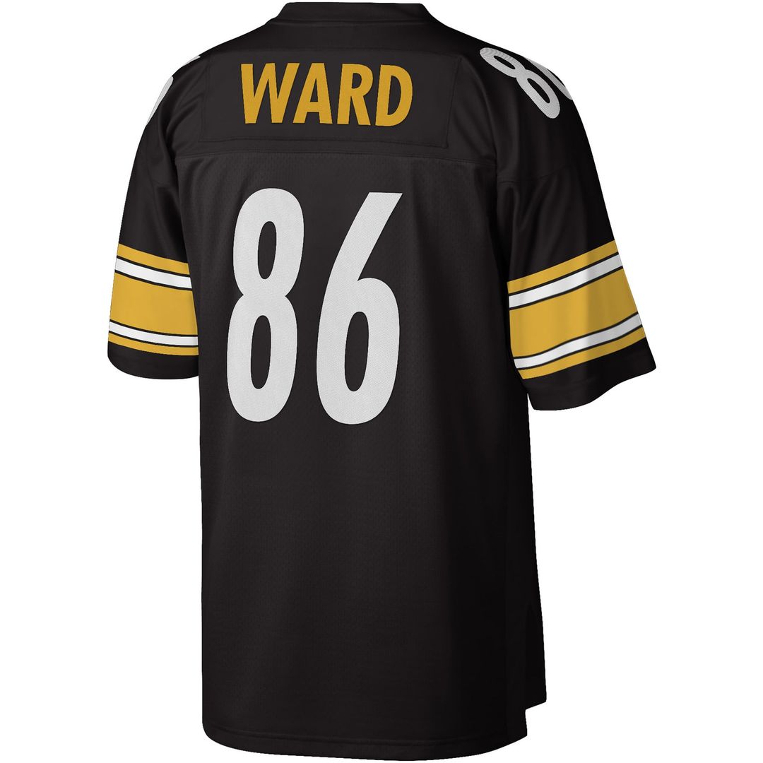 Men's Pittsburgh Steelers Hines Ward Mitchell & Ness Black Legacy Replica Jersey