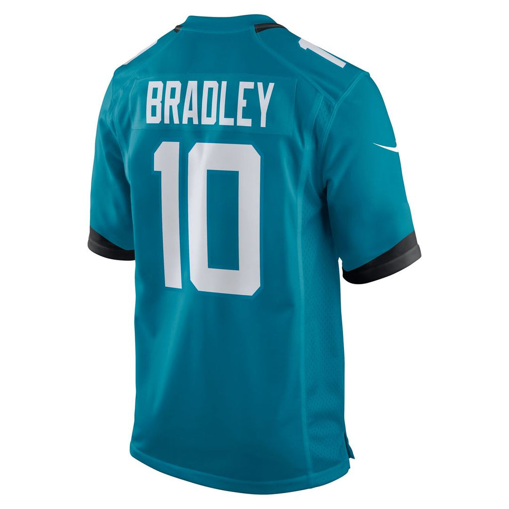 Men's Jacksonville Jaguars Carter Bradley Nike  Teal Team Game Jersey