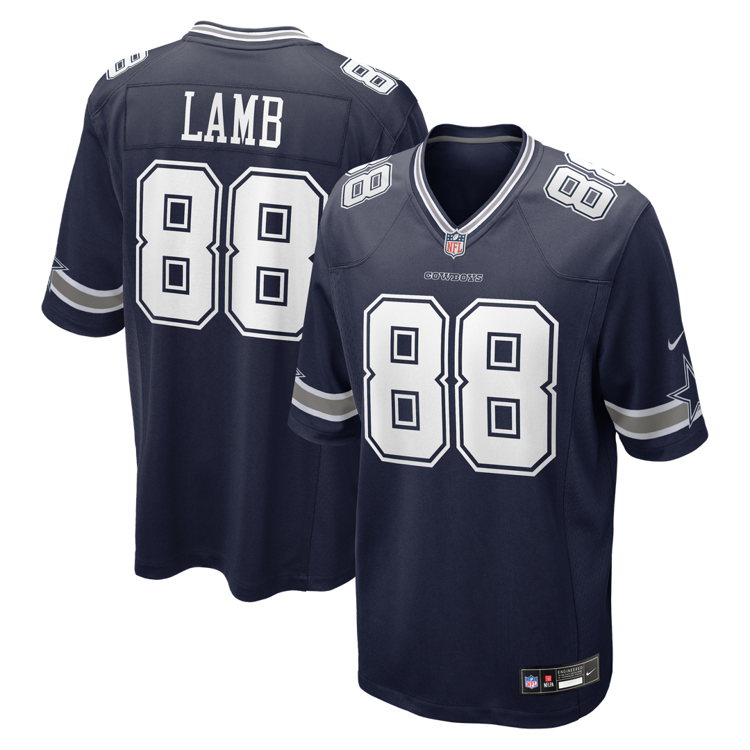Men's Dallas Cowboys CeeDee Lamb Nike Navy Game Jersey