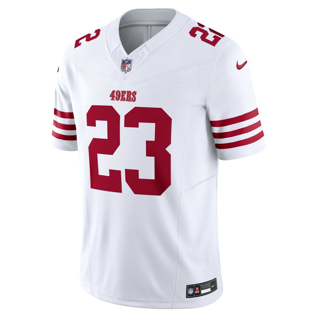 Men's San Francisco 49ers Christian McCaffrey Nike Scarlet Vapor F.U.S.E. Limited Jersey