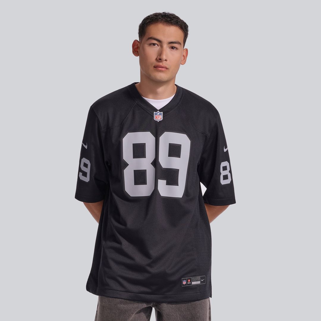 Men's Las Vegas Raiders Brock Bowers Nike  White Game Jersey