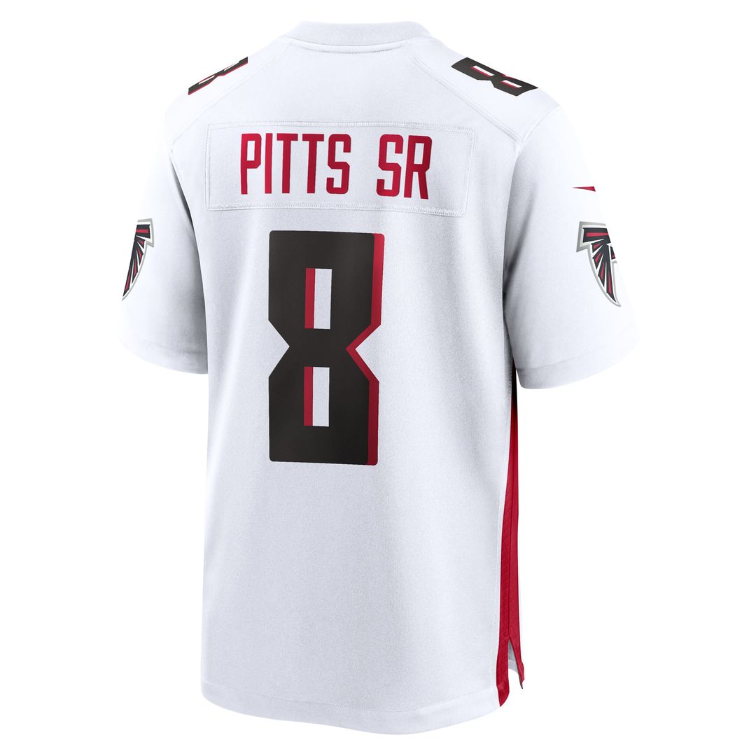 Men's Atlanta Falcons Kyle Pitts Sr. Nike White White  Game Jersey