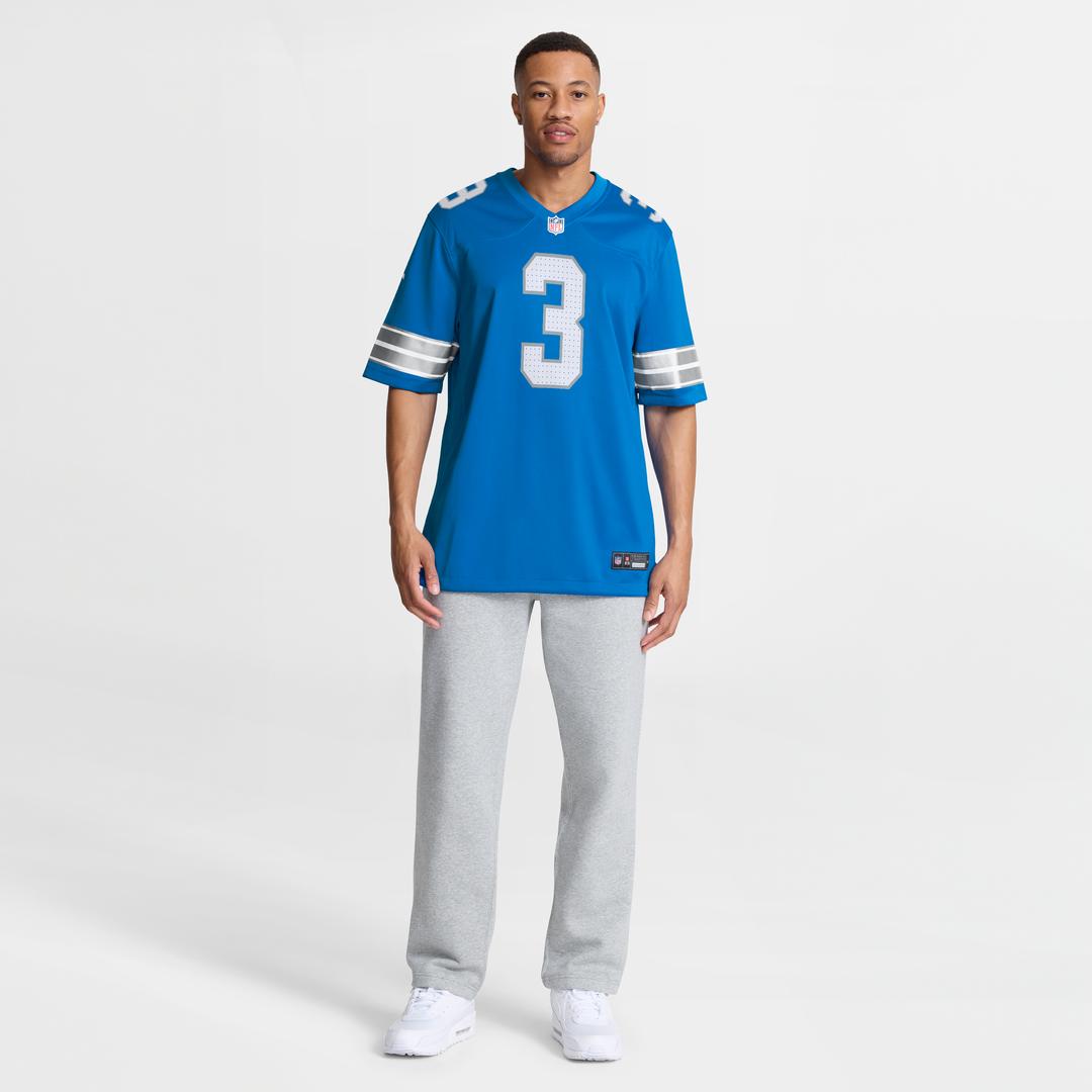 Men's Detroit Lions Jack Fox Nike  Blue Team Game Jersey