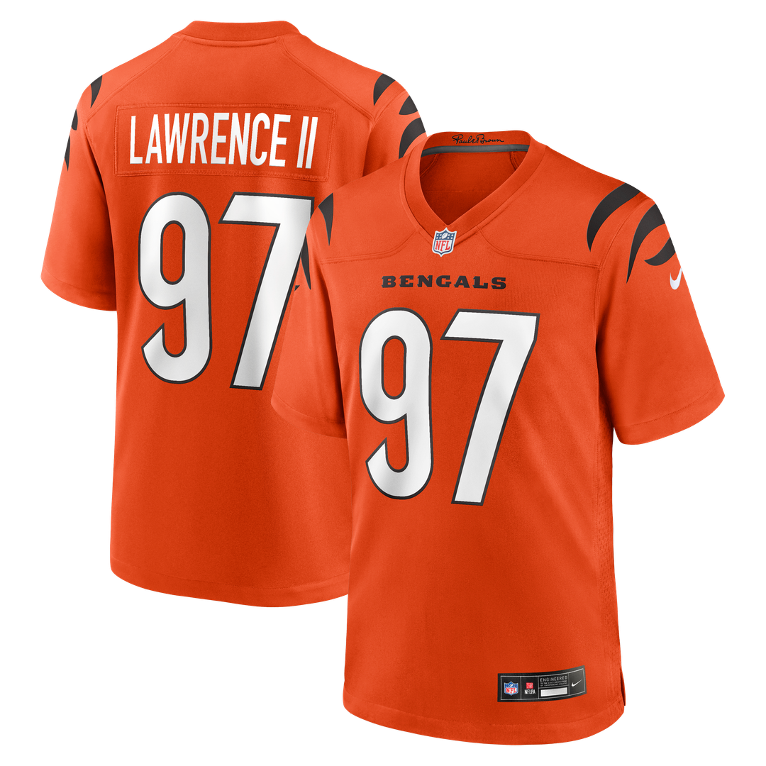 Men's Cincinnati Bengals Dexter Lawrence II Nike Black Game Jersey