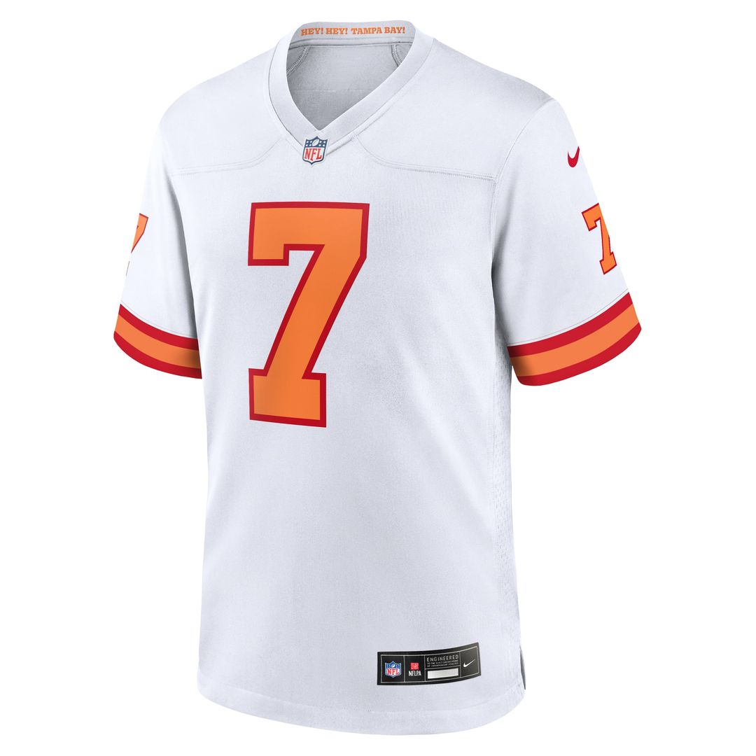 Men's '76 Tampa Bay Buccaneers Bucky Irving Nike White  Game Jersey