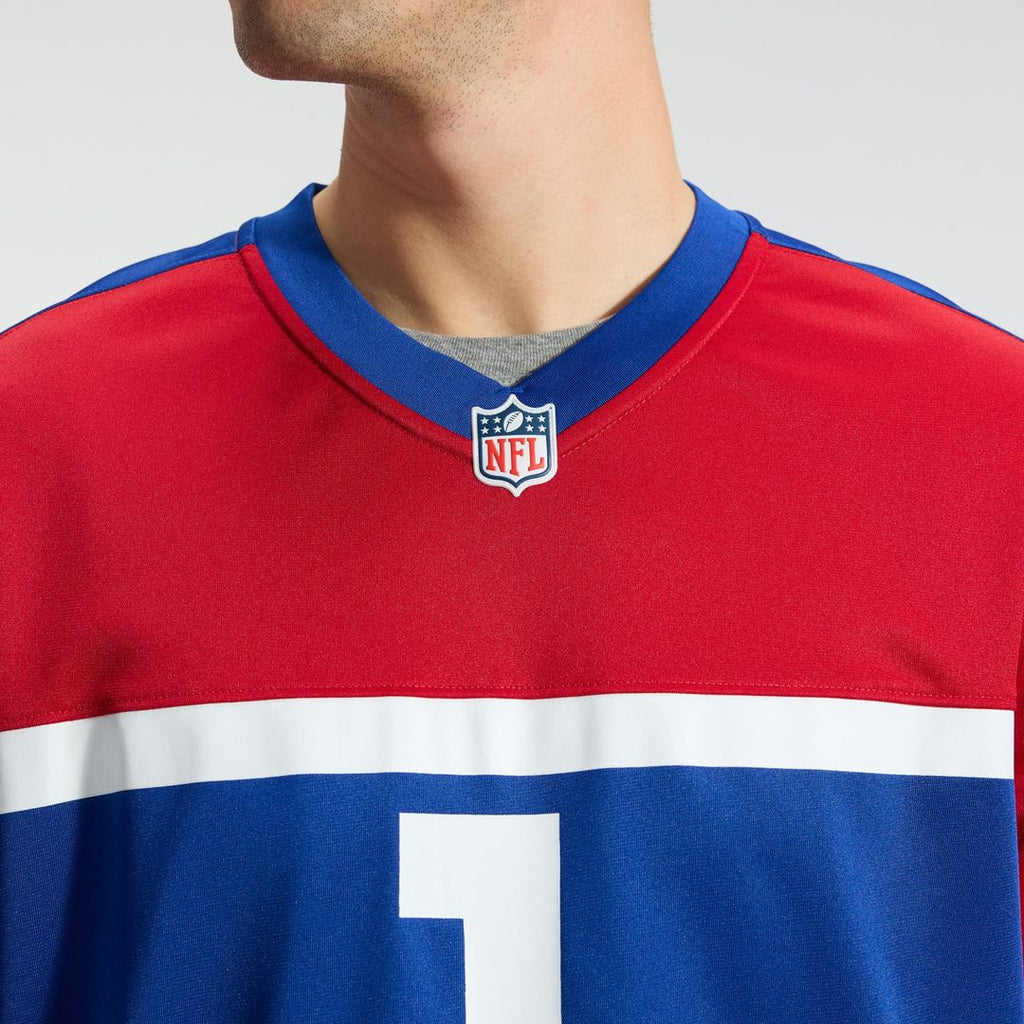 Men's New York Giants Malik Nabers Nike Century Red Alternate Game Jersey