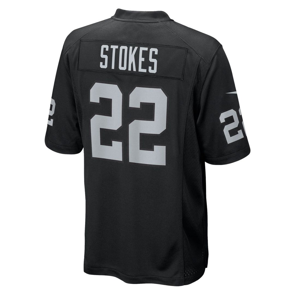 Men's Las Vegas Raiders Eric Stokes Nike  Black Team Game Jersey