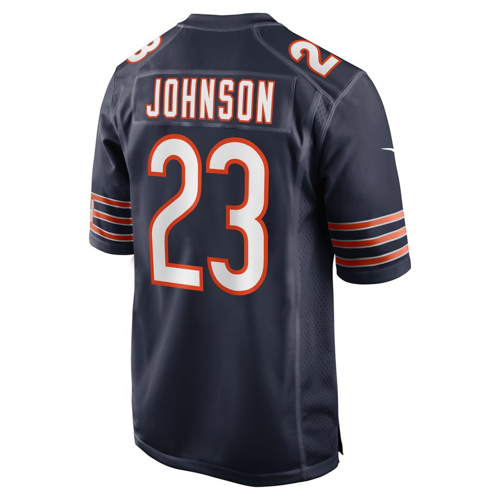 Men's Chicago Bears Roschon Johnson Nike  Navy Team Game Jersey