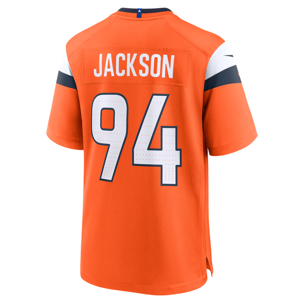 Men's Denver Broncos Jordan Jackson Nike  Orange Team Game Jersey