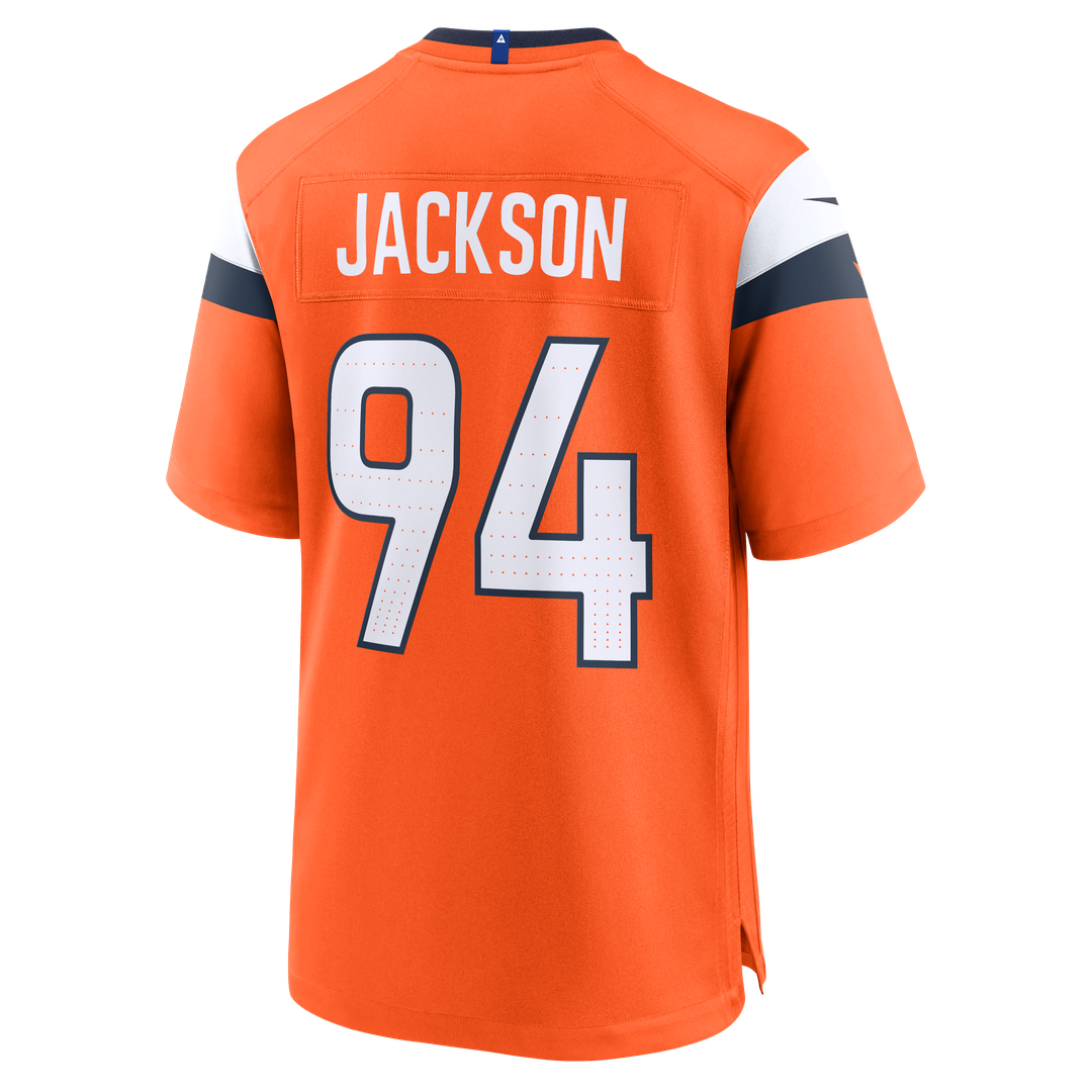 Men's Denver Broncos Jordan Jackson Nike  Orange Team Game Jersey