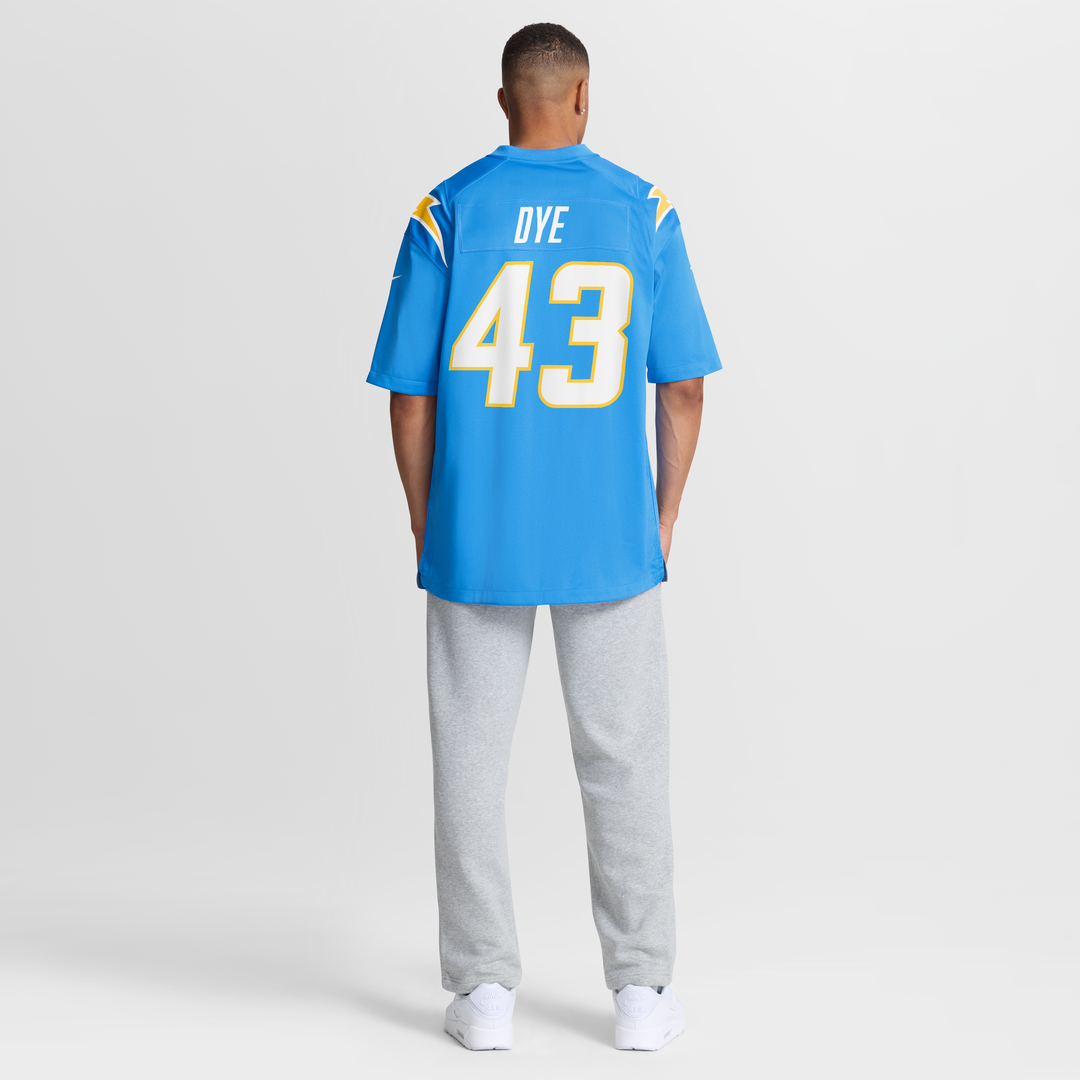 Men's Los Angeles Chargers Troy Dye Nike  Powder Blue  Game Jersey