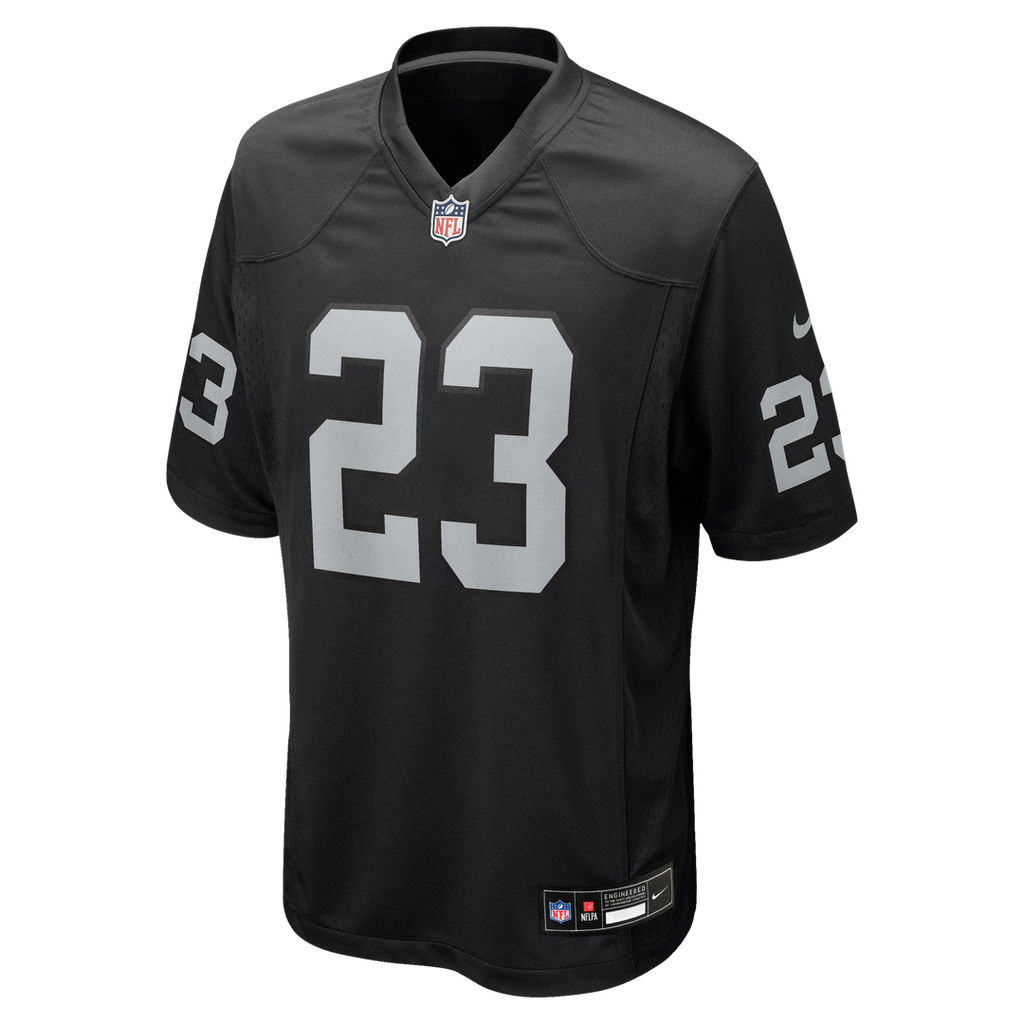 Men's Las Vegas Raiders Dylan Laube Nike  Black Team Game Jersey