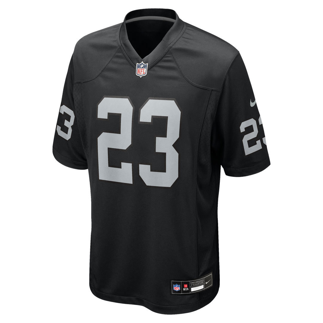 Men's Las Vegas Raiders Dylan Laube Nike  Black Team Game Jersey