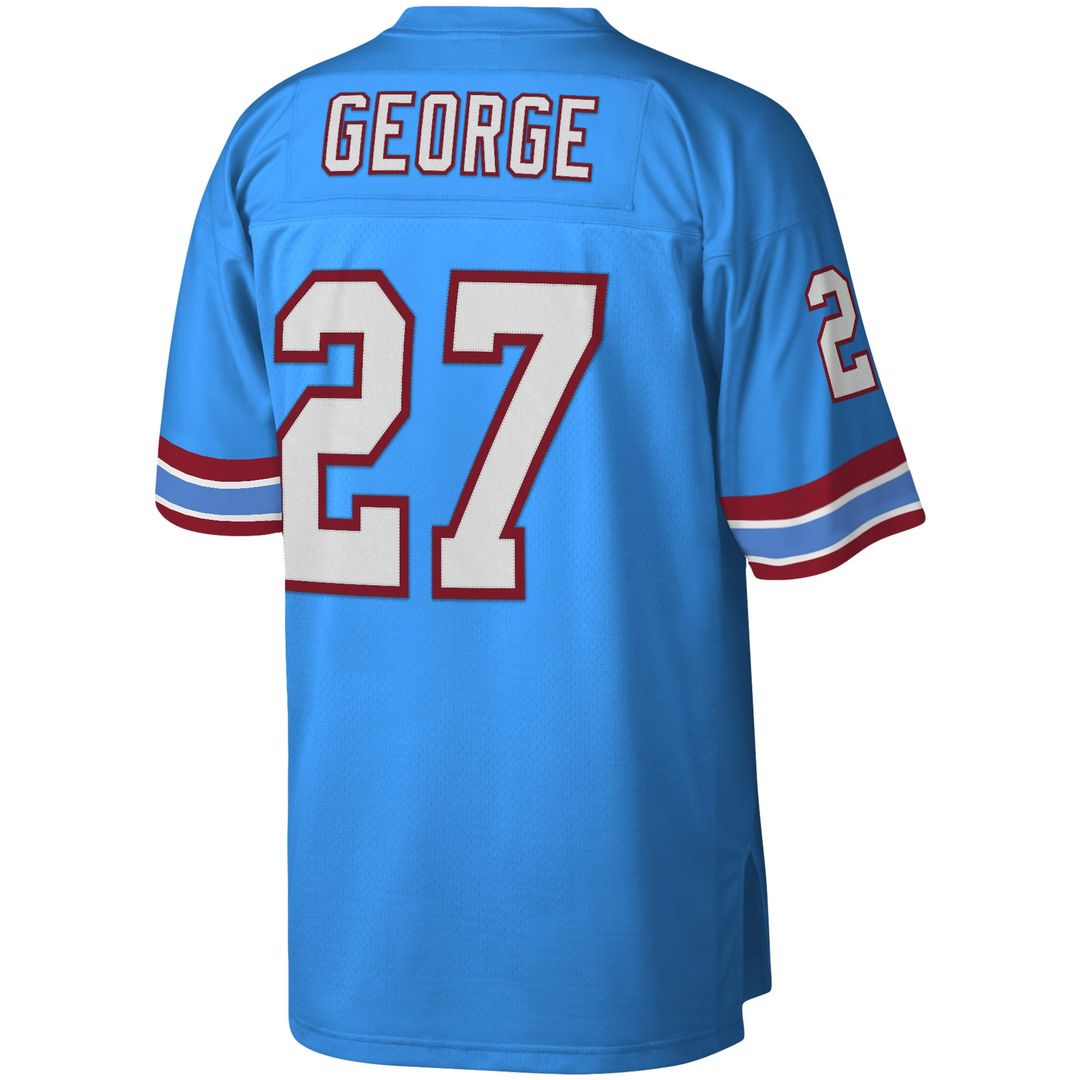 Men's Houston Oilers Eddie George Mitchell & Ness White Legacy Replica Jersey